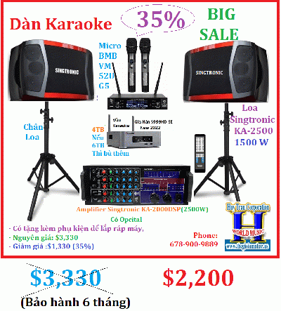 +     A- HOT Dàn Karaoke 35% Big Sale